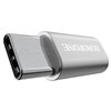Переходник Type-C - микро USB(f) Borofone BV4, цвет серебряный - изображение