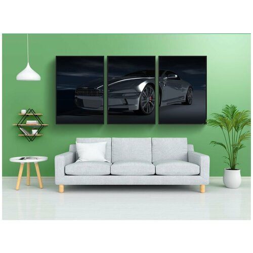 фото Набор модулных постеров для интерьера "астон, мартин, спортивная машина" 60x90 см. в тубусе, без рамки lotsprints