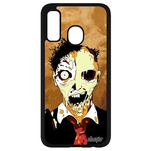 фото Ударопрочный чехол на телефон // galaxy a40 // "зомби" хэллоуин оживший, utaupia, бежевый