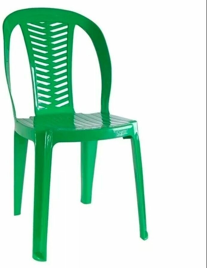 Садовое кресло без подлокотников зеленый стандарт - фотография № 3