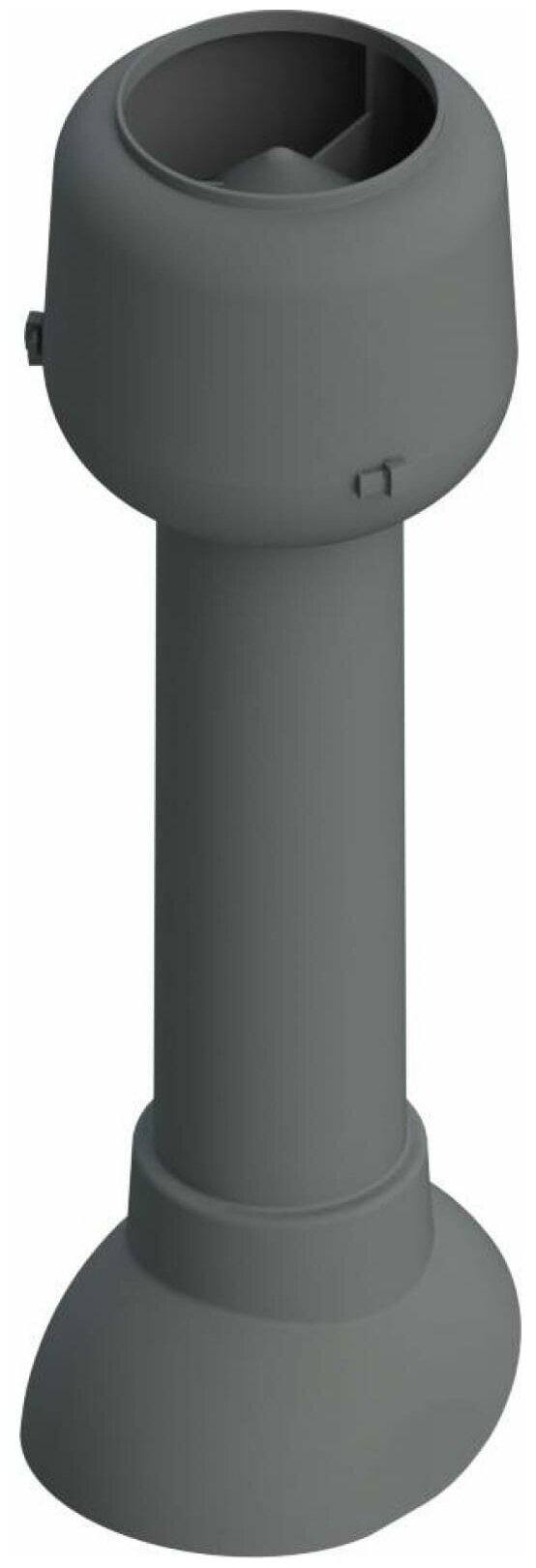 Вентиляционный выход Татполимер + колпак TP-84.110/700, RAL 7024 серый - фотография № 1