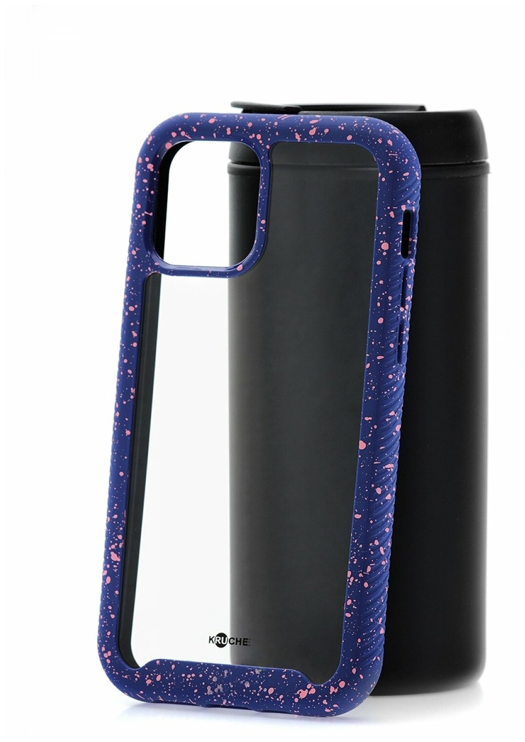 Чехол для iPhone 1212 Pro Kruche Armor Splash Blue противоударная накладка защитный силиконовый бампер 360 прозрачный ударопрочный кейс защита камеры