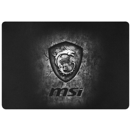 Коврик для мыши MSI GD20 AGILITY, игровой, 320x220x5мм, ткань+резина, чёрный коврик msi agility gd20 черный серый 255 гр