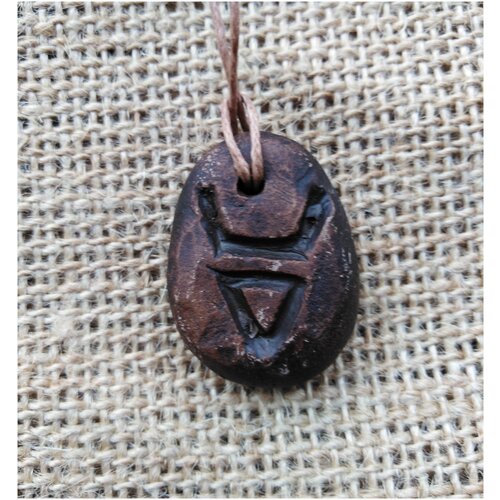 Амулет, mr. Sh, для привлечения денег, Знак Велеса, ручная работа, глина