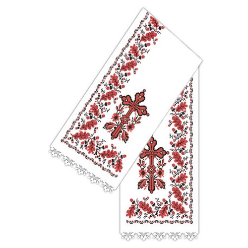 фото Набор для вышивания рушника для икон каролинка арт. кри-04 божник мужской 25х140 см