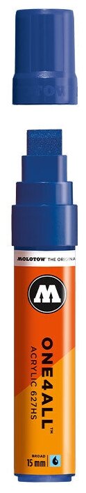 Акриловый маркер Molotow 627HS One4All 15 мм 627206 (204) true blue синий 15 мм