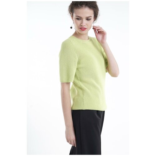 фото Свитер с коротким рукавом mirstores 212173076 зеленый 44-46
