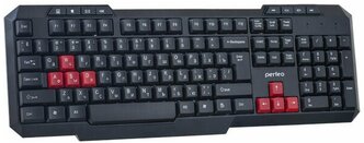 Клавиатура Perfeo "COMMANDER" Multimedia, USB, чёрн, GAME DESIGN