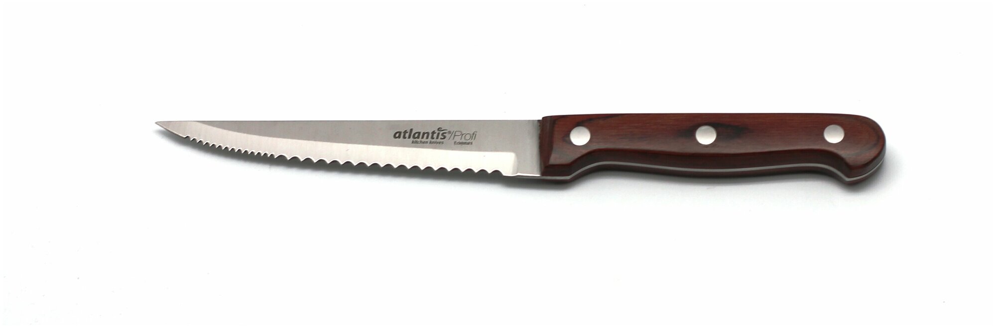Нож для стейка "Atlantis" 11см, темное дерево, 24409-SK