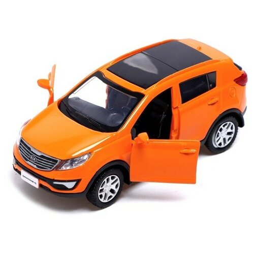 Купить Машина металлическая KIA SPORTAGE R, 1:39, инерция, открываются двери, цвет оранжевый, Автоград