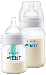 Philips AVENT Бутылочки Anti-colic SCD809/01, 125 мл и 260 мл, 2 шт., с рождения, прозрачный