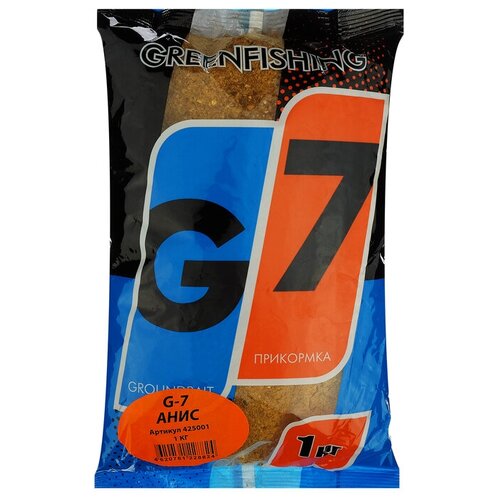 прикормка gf g 7 конопляный микс 1 кг Прикормка Greenfishing «G-7 Анисовый микс» 1 кг