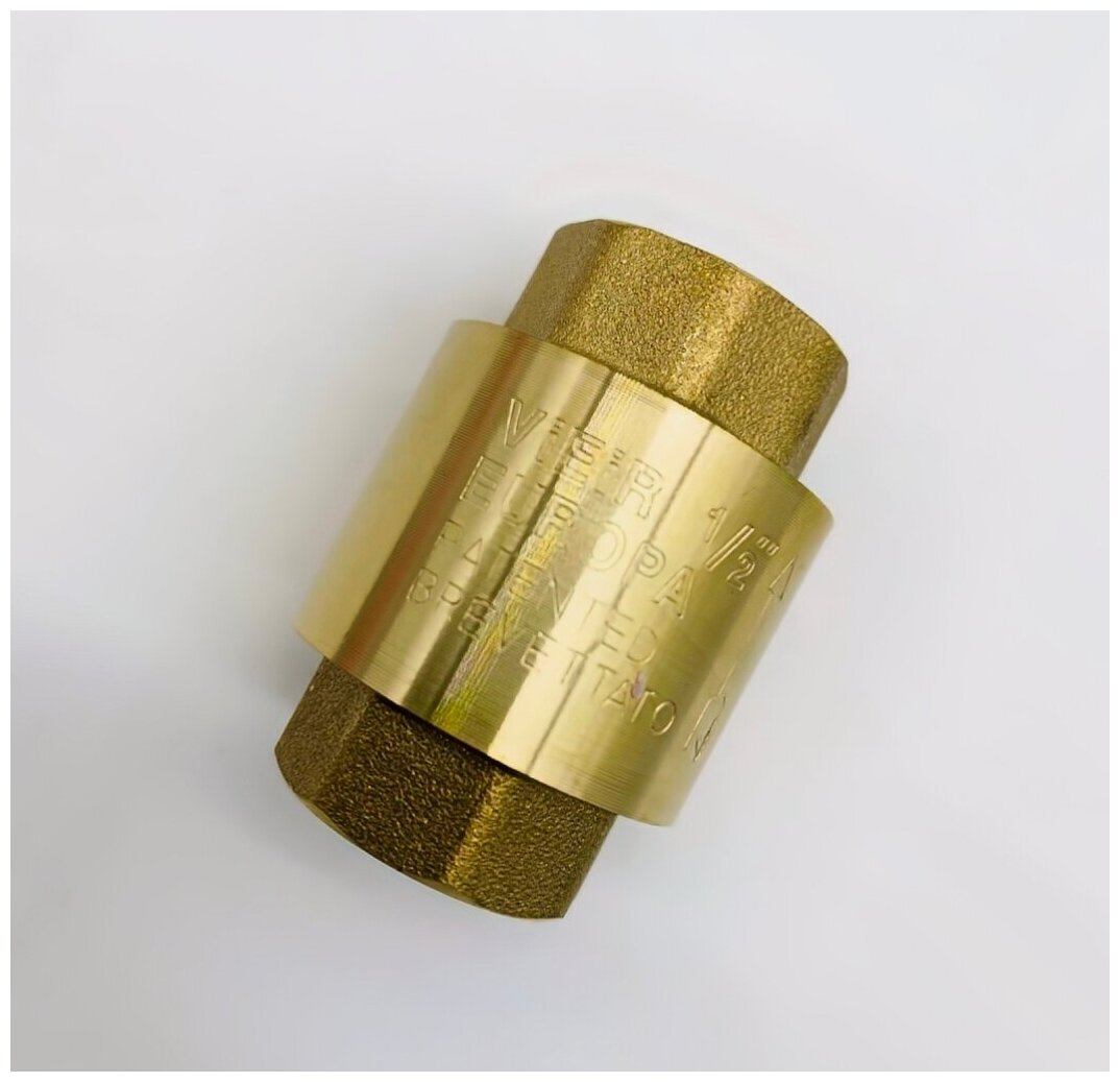 Обратный клапан с латунным штоком 1/2' ВР/ВР (стандарт) ViEiR арт. ZH673Q