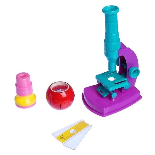 Микроскоп Junfa toys 3101A зеленый/фиолетовый