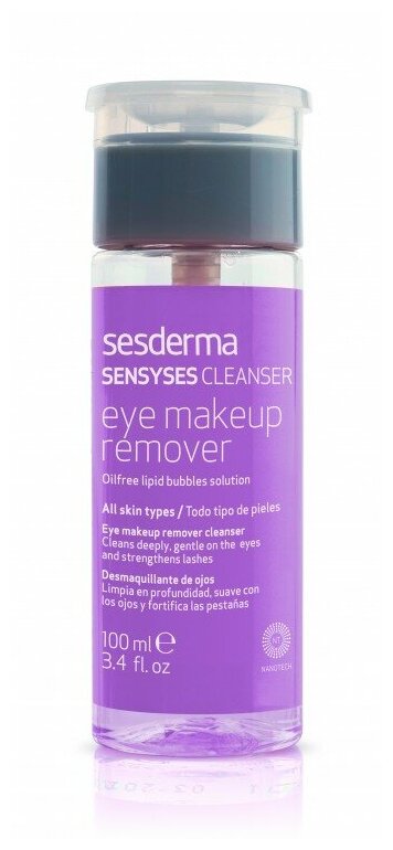 SENSYSES Eye makeup remover Липосомированный лосьон для снятия макияжа с глаз для всех типов кожи, 100 мл.