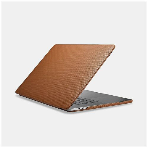 фото Чехол- накладка для macbook pro 16 2019 из натуральной кожи, brown icarer