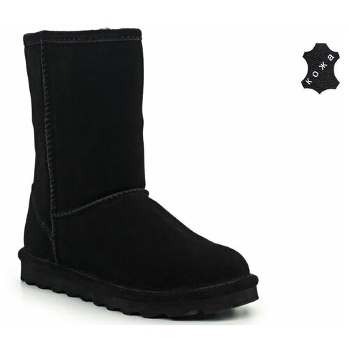 фото Женские угги bearpaw elle short 1962w-black черные (40)