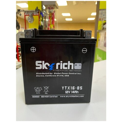 Аккумулятор SKYRICH YTX16-BS