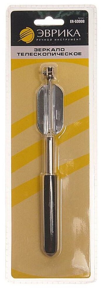 фото Зеркало досмотра телескопическое прямоугольное 25.4х50.8мм эврика ER-53008