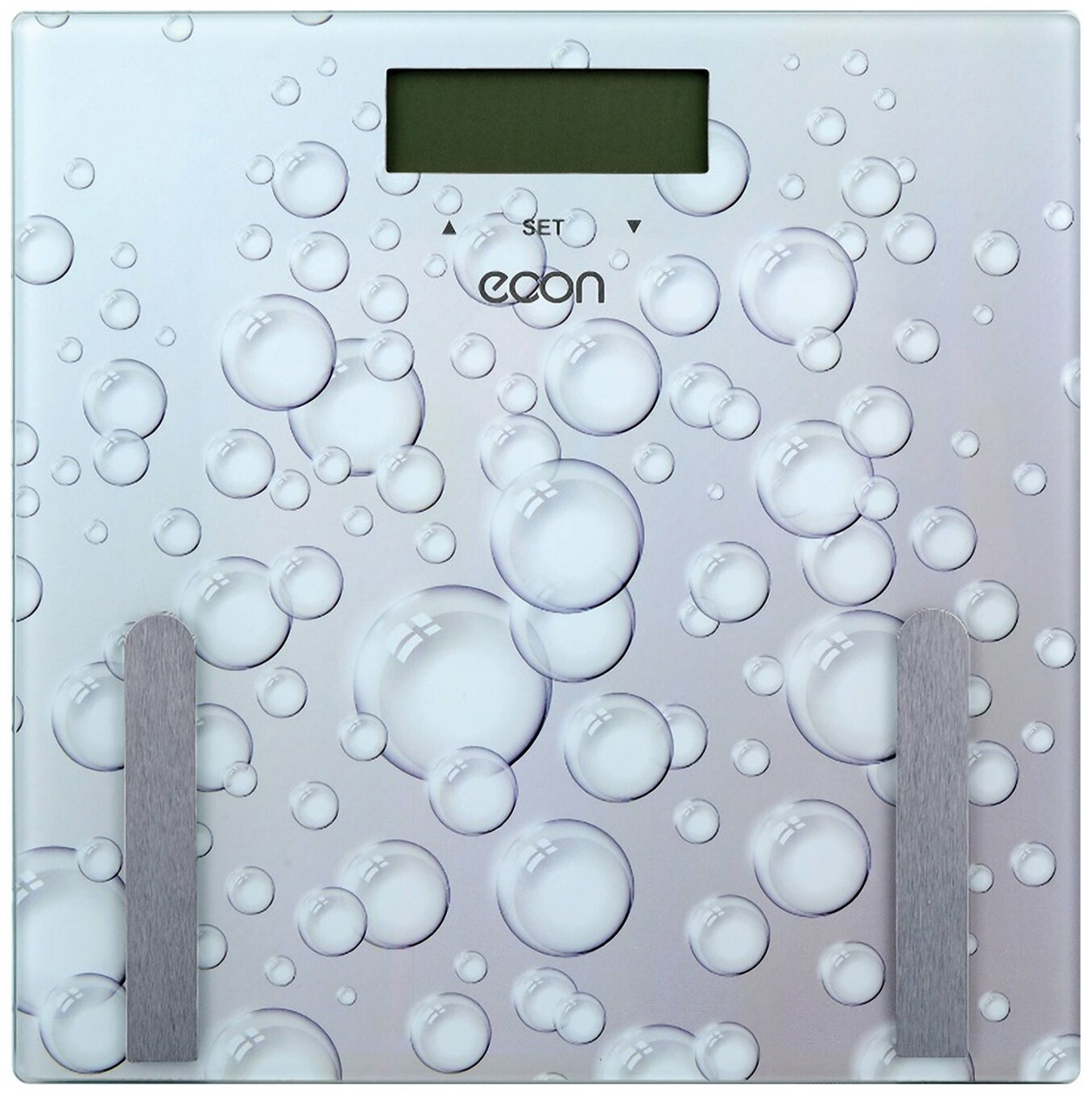 Весы напольные ECON ECO-BS011 серый ''Капли'' - фотография № 2