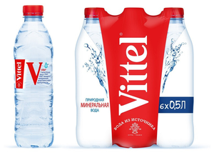 Вода минеральная питьевая Vittel (Виттель) 6 шт по 0,5 л, пэт