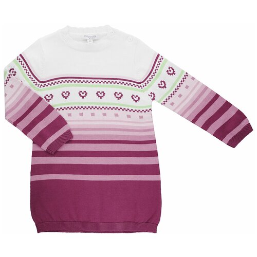 фото Платье playtoday размер 80, фиолетовый/белый/салатовый