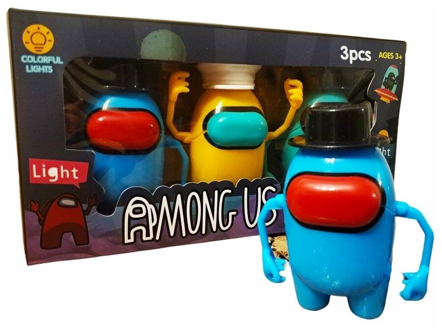 Among us / Амонг Ас игрушки/Among Us фигурки/Набор фигурок Амонг ас 3 шт