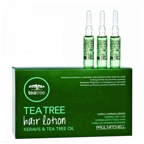 Paul Mitchell Tea Tree Hair Lotion Keravis Tea Tree Oil - Регенерирующие ампулы против выпадения волос 12 х 6 мл