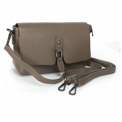 фото Сумка женская натуральная кожа gu 163-6003, 1отд+карм/пер, 2плеч/рем, капучино 233280 аделия