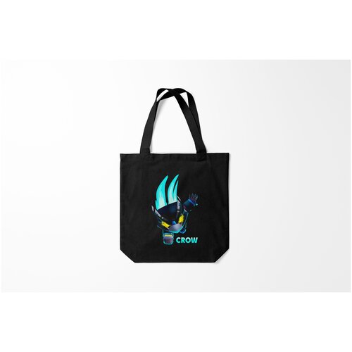 фото Сумка-шоппер / 40х40 см / геймерам / brawl stars crow burnettie