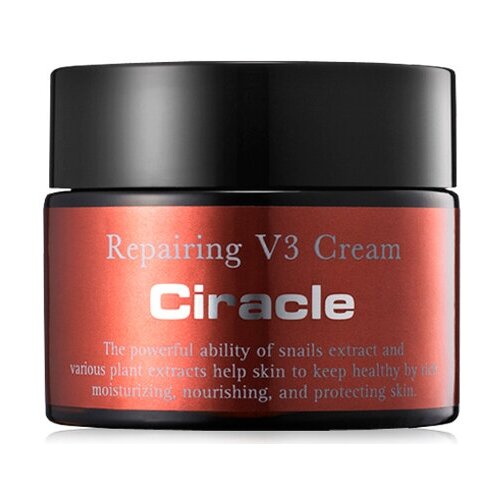 Восстанавливающий крем для лица с муцином улитки Ciracle Repairing V3 Snail Cream 30мл.