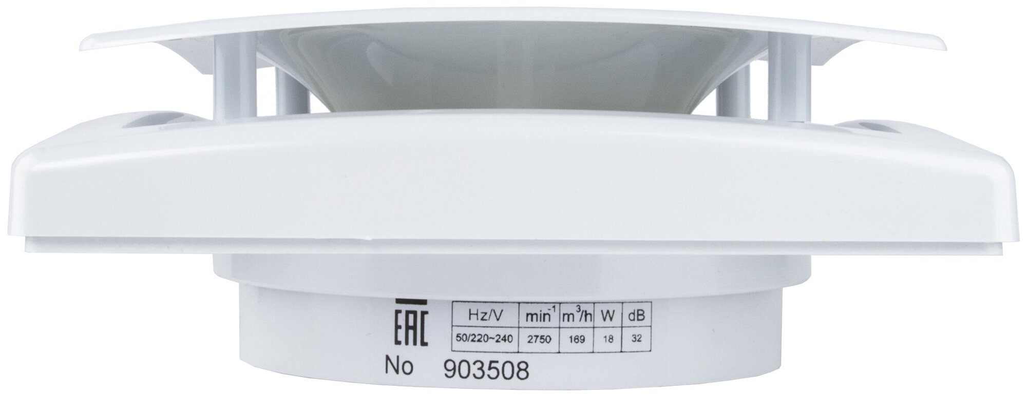 Сверхтонкий вытяжной вентилятор для ванн Mmotors MM-OK сверхмощный 169 м3/ч (С обратным клапаном) - фотография № 7