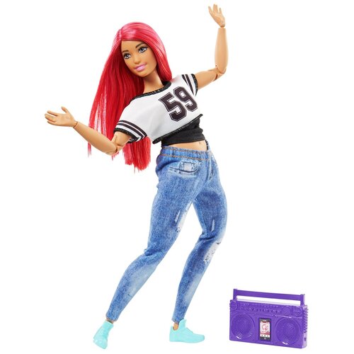 Кукла Barbie Безграничные движения спортсменка, 29 см, DVF68 Танцовщица кукла barbie олимпийская спортсменка gjl73 скейтбординг