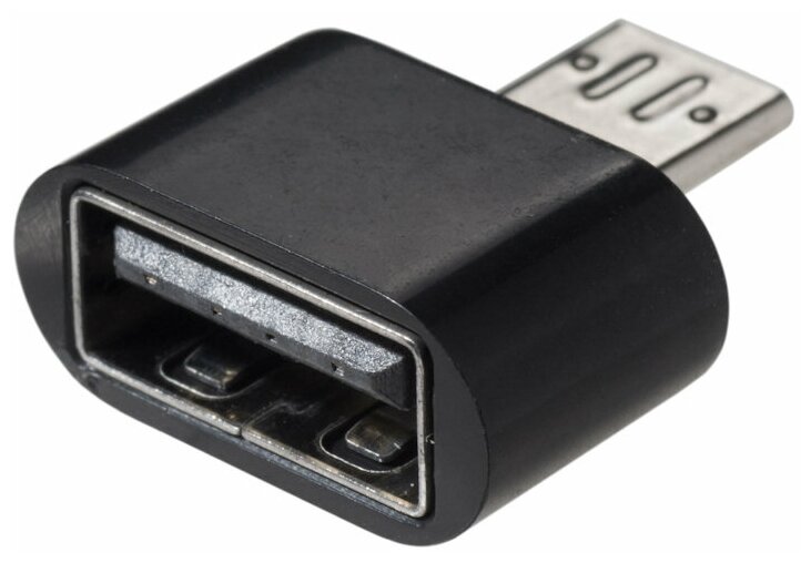 Адаптер OTG microUSB - USB черный