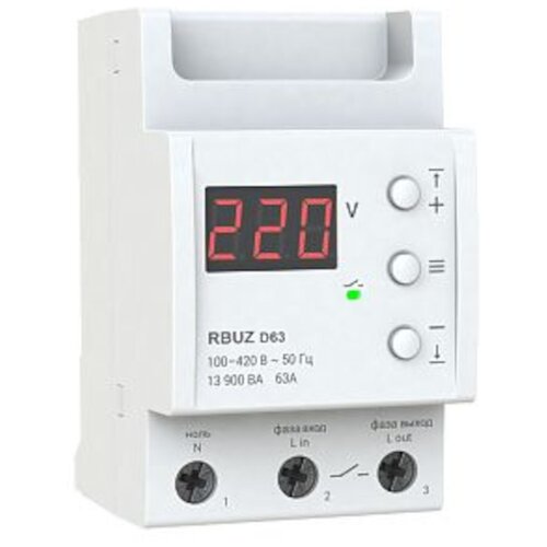 реле напряжения rbuz sr1 Реле контроля напряжения RBUZ D-63 1 шт. 63 А 230 В