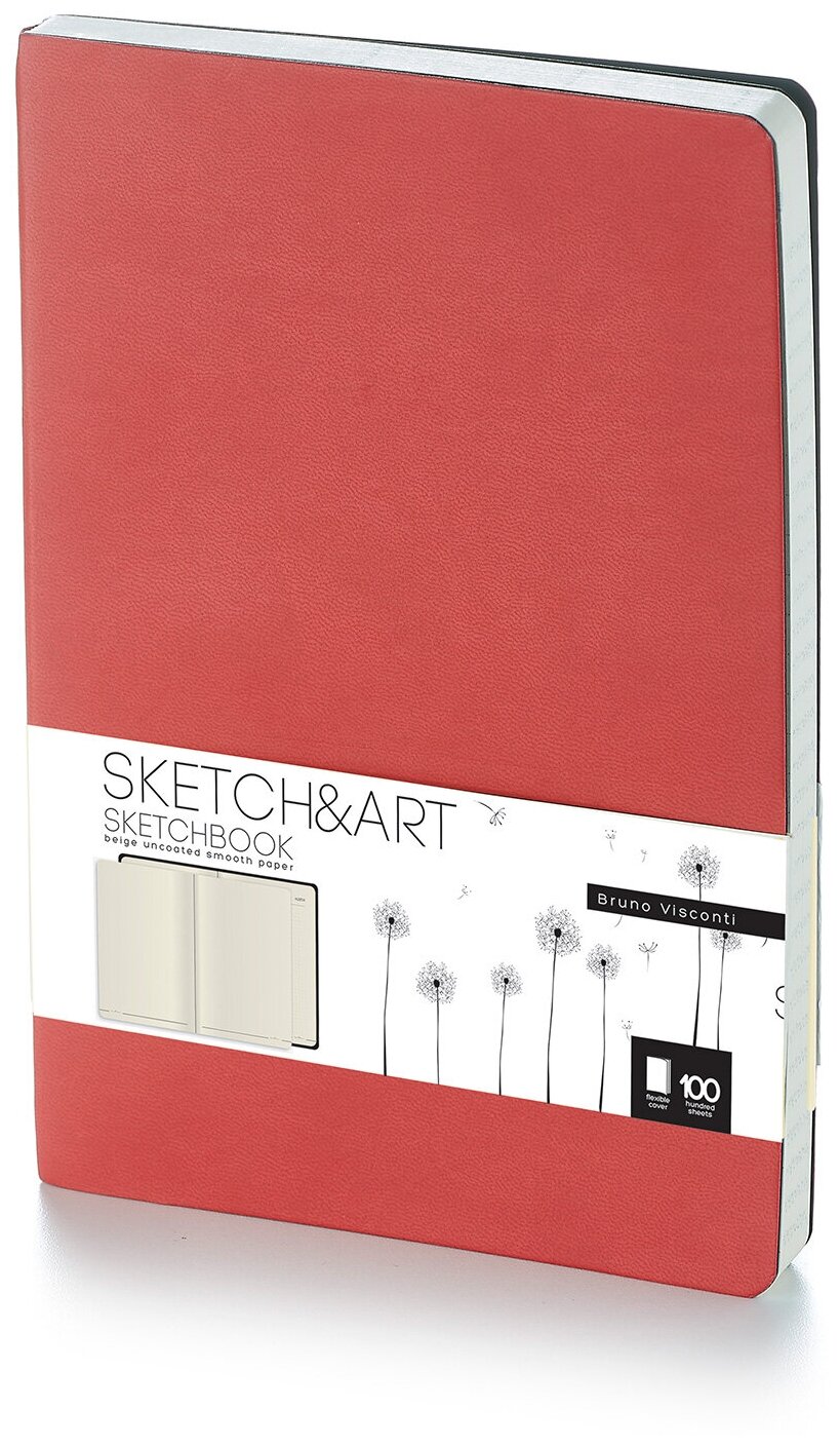 Блокнот SKETCHBOOK SKETCH&ART BV, ZEFIR, 140х210 мм, 100 л, бежевый 100 гр. В мягком переплете (голубой)