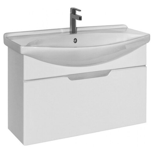 Тумба Dreja.eco Laguna 85, белый лак, 1 ящ, 99.0103