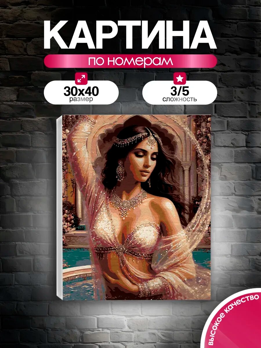 Картина по номерам 30x40 Танец принцессы