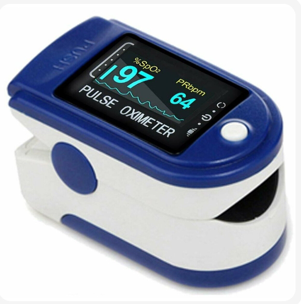 Пульсоксиметр (кислородомер, оксиметр) на палец Fingertip Pulse Oximeter LK 88