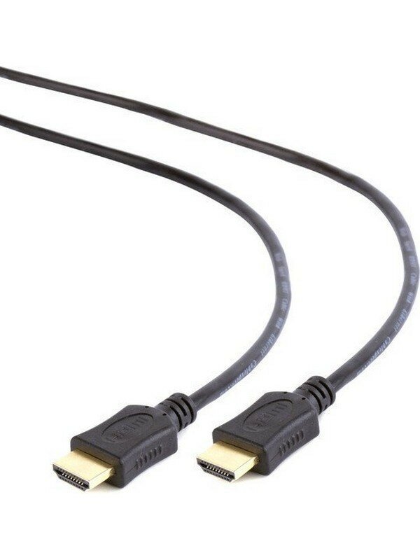 Кабель HDMI Gembird/Cablexpert , 1м, v1.4, 19M/19M, серия Light, черный, позол. разъемы, экран (CC-HDMI4L-1M) (CC-HDMI4L-1M)