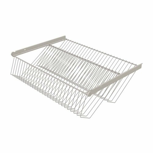 Полка для обуви выдвижная металлическая белая 600х440 мм двухъярусная Титан-GS 5619₽