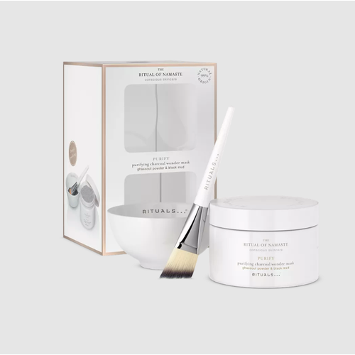 Rituals Очищающая маска для лица The Ritual of Namaste c порошком гассула каолином очищающей грязью и порошком бамбукового угля 70 гр 8137₽