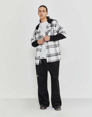 Рубашка Gloria Jeans, размер 12-14л/158-164, серый, мультиколор