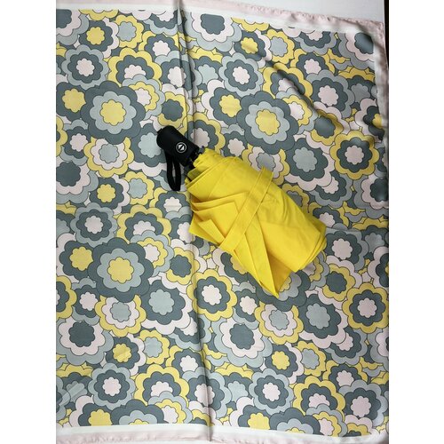 Подарочный женский комплект на пасху зонт ArtRain с платком и Пасхальным Зайцем в картонной крафтовой коробке