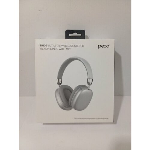 Беспроводные наушники PERO BH02 Silver полноразмерные 2277₽