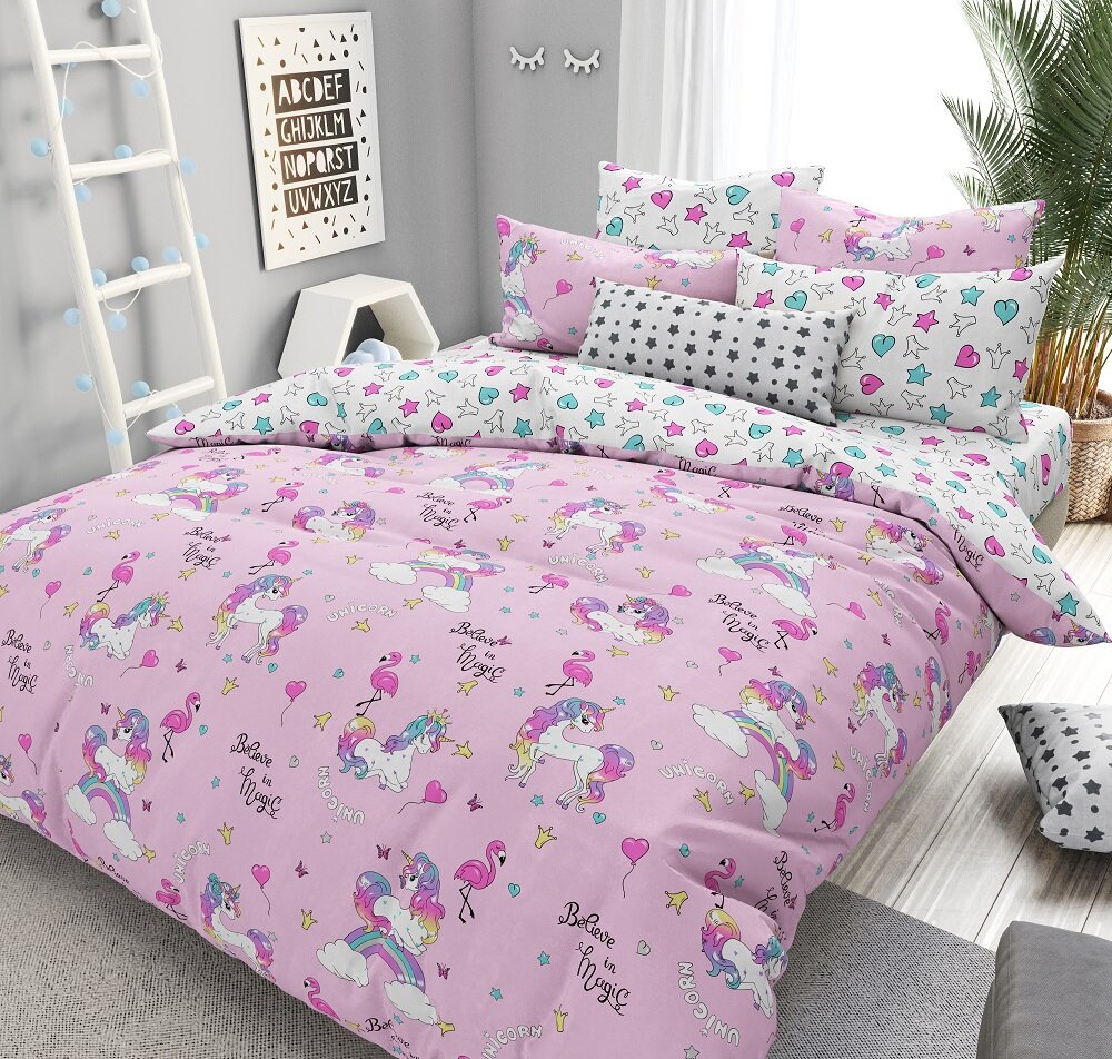 фото Детское постельное белье 1,5 спальное Поплин Искорка 1,5-спальный, хлопок, Alice Textile