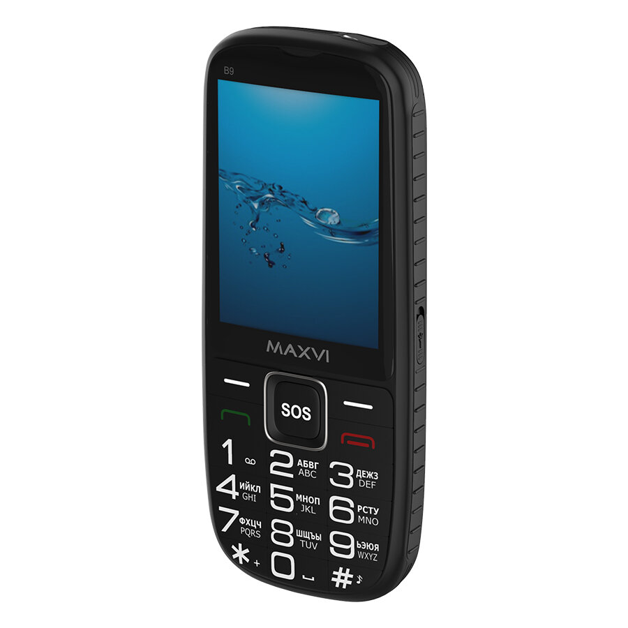 Телефон MAXVI B9, 2 SIM, черный