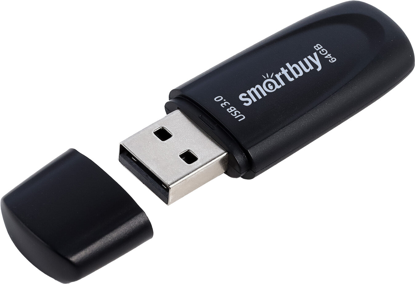 Флеш-накопитель USB 3.0/3.1 Smartbuy 64GB Scout (SB064GB3SCK), черный