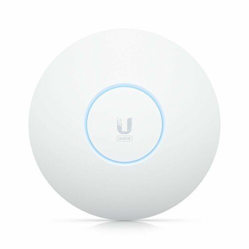 Ubiquiti Точка доступа Wi-Fi Ubiquiti UniFi 6 AP Enterprise |U6-Enterprise| Точка доступа 2,4+5 ГГц, Wi-Fi 6E, 4х4 MU-MIMO, 802.3at, 1х 2,5G RJ45 U6-Enterprise