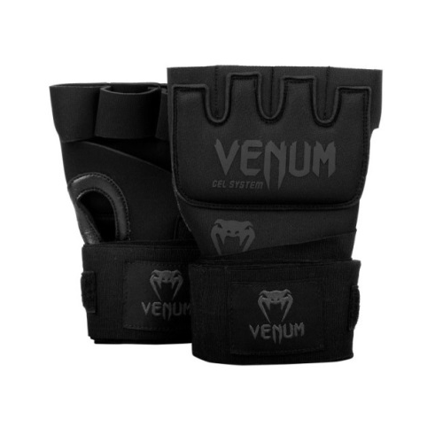 Гелевые бинты боксерские Venum Gel Kontact Black/Black (One Size) скакалка venum thunder evo black one size